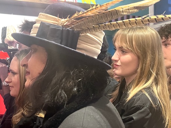 Anne Pigalle in the crowd